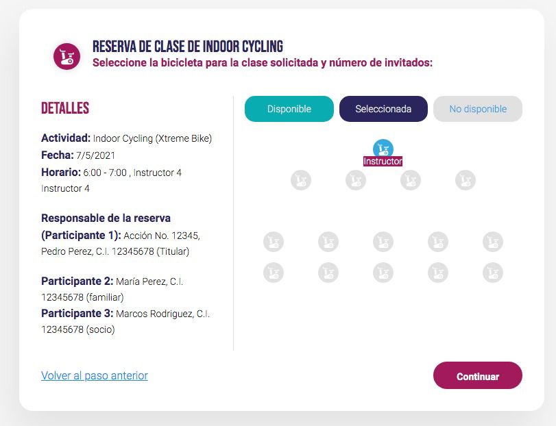 Sistema de reservas - Valle Arriba Athletic Club