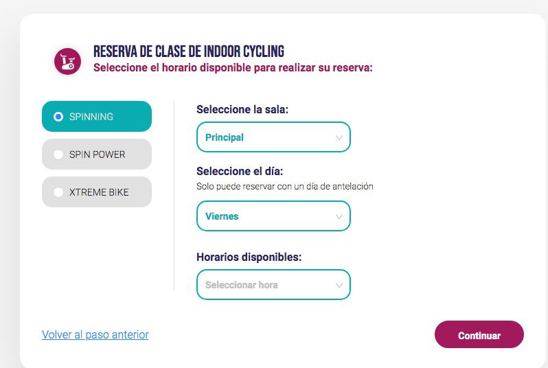 Sistema de reservas - Valle Arriba Athletic Club